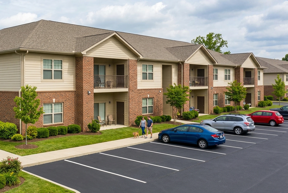 Firefly_Gemini Flash_A TW0 STORY APARTMENT COMPLEX 260800